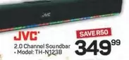JVC - 2.0 Channel Soundbar TH-N123B