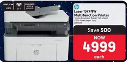 HP - Laser 137FNW Multifunction Printer
