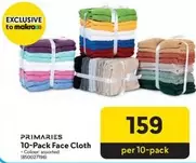 10-Pack Face Cloth