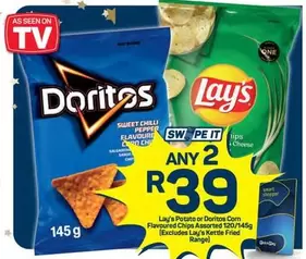 doritos - Potato or Doritos Corn Flavoured Chips