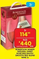 Robertson Winery - NATURAL SWEET ROSE/RED/WHITE/ SMOOTH RED BLEND WINE