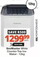 Snomaster - White Counter-Top Ice-Maker
