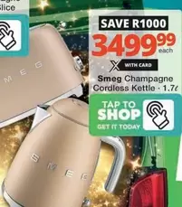 Smeg - Champagne Cordless Kettle