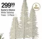 White Tabletop Trees - 3-Piece