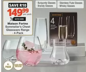 Sommelier's Chest Glassware Range