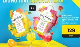 Stretton's - Gin & Juice Summer Splash or Ruby Red