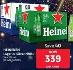 Heineken - Lager or Silver NRBs