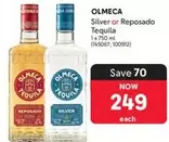 Olmeca - Silver or Reposado Tequila