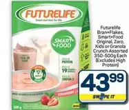 FutureLife - Bran+Flakes, Smart+Food Original, Zero, Kids or Granola Crunch Assorted