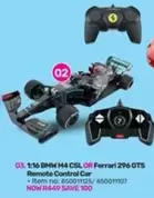 BMW - 1:16 M4 CSL OR Ferrari 296 GTS Remote Control Car