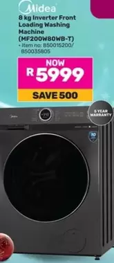 8 kg Inverter Front Loading Washing Machine (MF200W80WB-T)