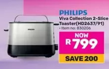 Philips - Viva Collection 2-Slice Toaster(HD2637/91)