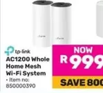 TP-LINK - AC1200 Whole Home Mesh Wi-Fi System