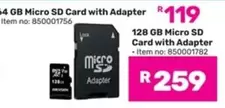 Micro SD Card with Adapter