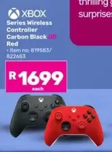 Xbox - Series Wireless Controller Carbon Black OR Red