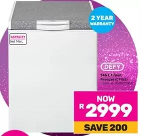 Defy - 146 L Chest Freezer (CF185)