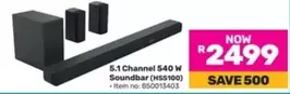5.1 Channel 540 W Soundbar (HS5100)