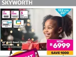 Skyworth - 60 QLED Smart Google TV