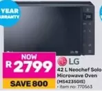 LG - Neochef Solo Microwave Oven