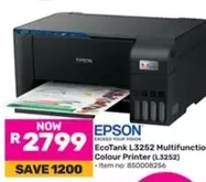 Epson - EcoTank L3252 Multifunction Colour Printer (L3252)