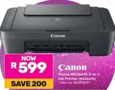 Canon - Pixma MG25415 3-in-1 Ink Printer (MG25415)