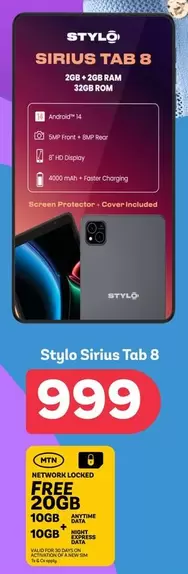 Stylo - Sirius Tab 8