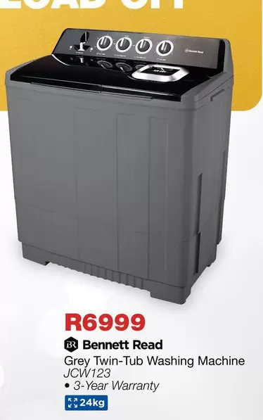 Grey Twin-Tub Washing Machine JCW123