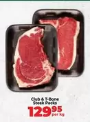 Club & T-Bone Steak Packs