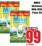 Skimmed Milk With Palm Oil