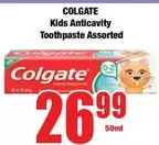 Colgate - Kids Anticavity Toothpaste Assorted