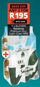 Savanna - Premium Dry/ Light Cider NRB