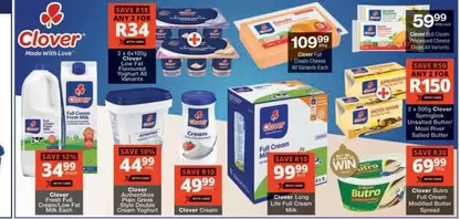 Clover - Low Fat Flavoured Yoghurt 6s Variants