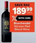 Boschendal - Nicolas Red Blend Wine