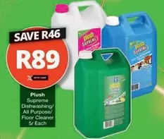 Plush - Supreme Dishwashing/ All Purpose/ Floor Cleaner