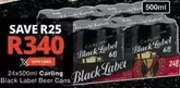Carling - Black Label Beer Cans