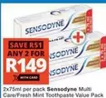 Sensodyne - Multi Care/Fresh Mint Toothpaste Value Pack