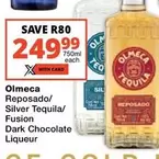 Olmeca - Reposado/ Silver Tequila/ Fusion Dark Chocolate Liqueur