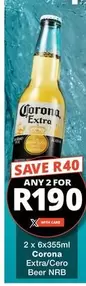 Corona - Extra/Cero Beer NRB