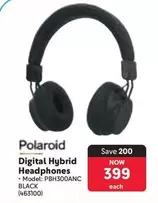 Polaroid - Digital Hybrid Headphones