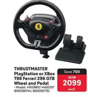 Xbox - PlayStation or XBox T98 Ferrari 296 GTB Wheel and Pedal