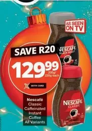 Nescafé - Classic Caffeinated Instant Coffee All Variants