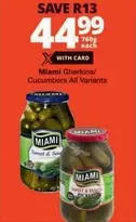 Miami - Gherkins/ Cucumbers