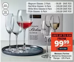 Magnum - Glasses, Red Wine Glasses, White Wine Glasses, Flute Glasses
