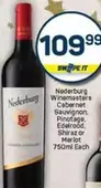 Nederburg - Winemasters Cabernet Sauvignon, Pinotage, Edelrood, Shiraz or Merlot