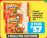 Spekko - LONG GRAIN PARBOILED WHITE RICE