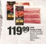 Spar - Smoked Streaky Bacon, Shoulder Bacon or Back Bacon