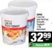 Spar - Low Fat and Fat Free Smooth Yoghurt