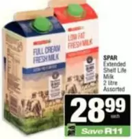Spar - Extended Shelf Life Milk