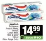 Aquafresh - Toothpaste