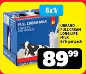 FULL CREAM LONG LIFE MILK